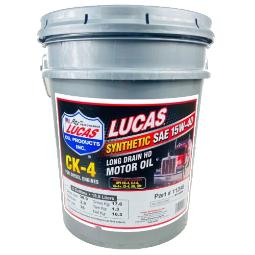 Lucas Oil SAE 15W-40 CK-4 Diesel Oil - 5 Gallon Pail