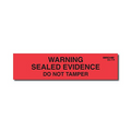 Sirchie WARNING/SEALED EVIDENCE Labels 1'' x 4'' (Roll of 250)