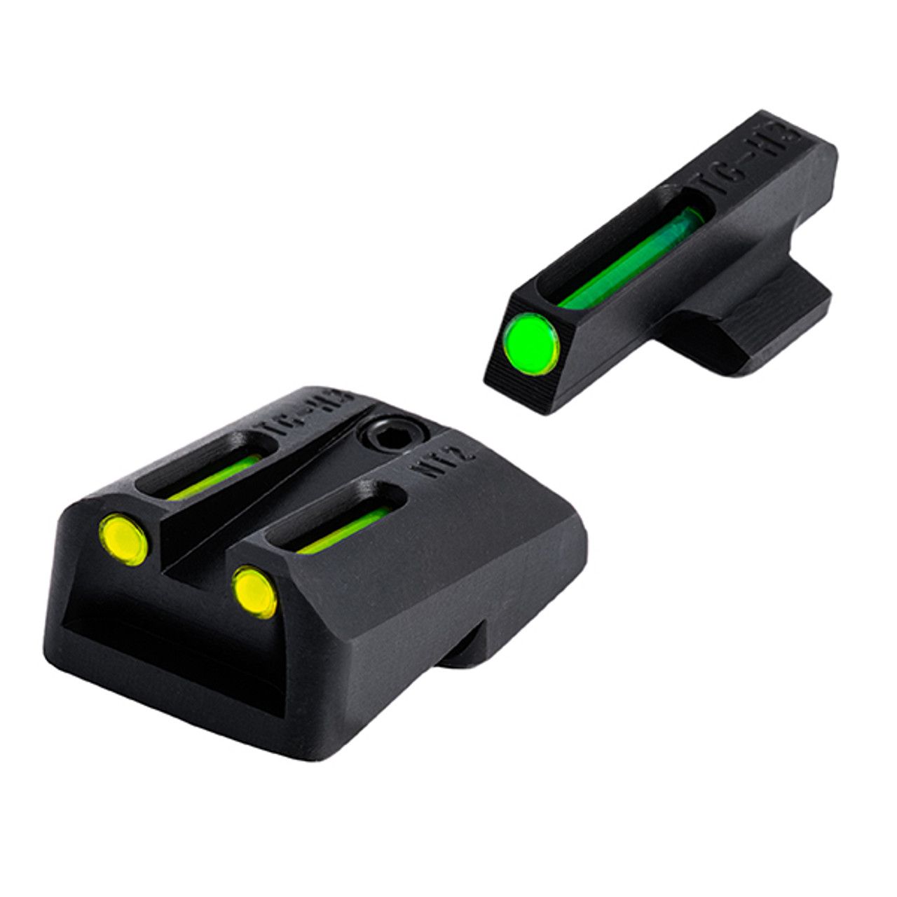 Truglo TFO Sight Set for Novak 1911 .270/.500 - Green Front/Yellow Rear