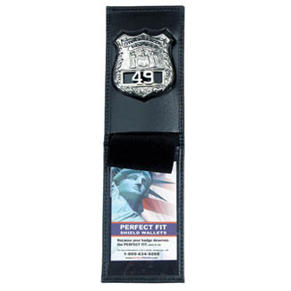 Perfect Fit Dress Leather Top Opening Badge Case - 2.75''x4.75''