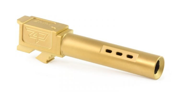 Zaffiri Precision G19 Gen 1-4 Ported Barrel Flush and Crown TiN