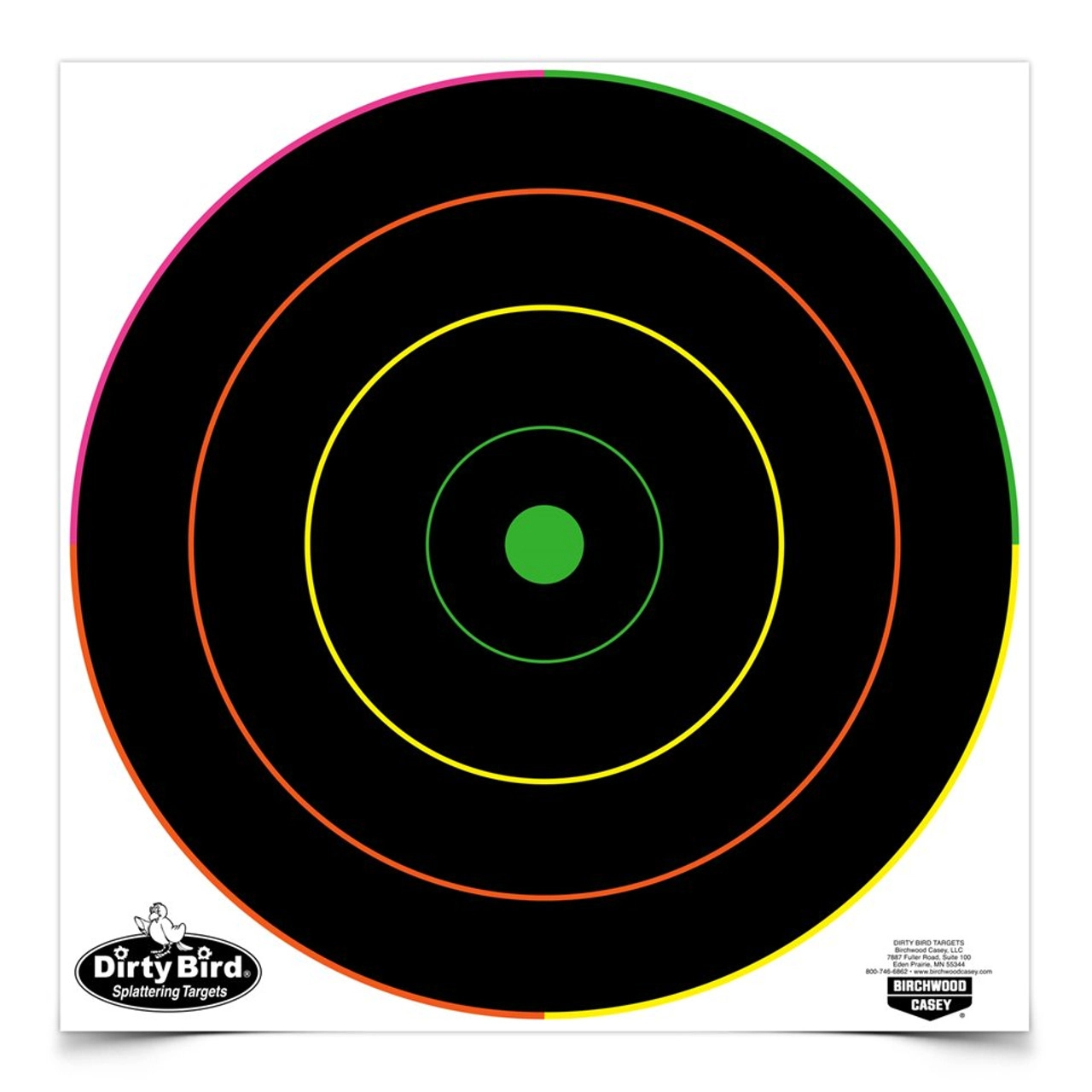 Birchwood Casey Dirty Bird 12 Inch Multi-Color Bull's-Eye