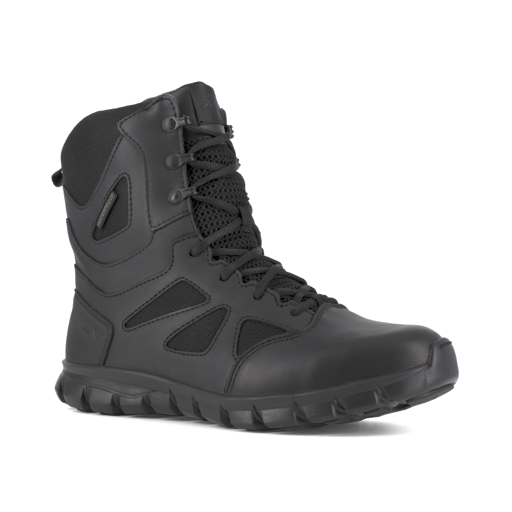 Reebok Sublite Cushion Tactical 8'' Waterproof Boot w/ Soft Toe - Black