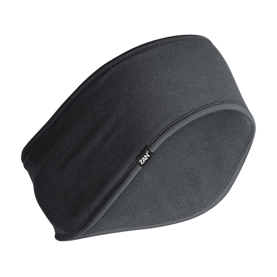 Zan Headgear Ear Headband SportFlex Low Pile Fleece - Black