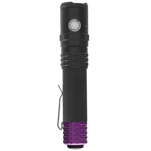 Nightstick Ultraviolet LED Flashlight w/ White Floodlight
