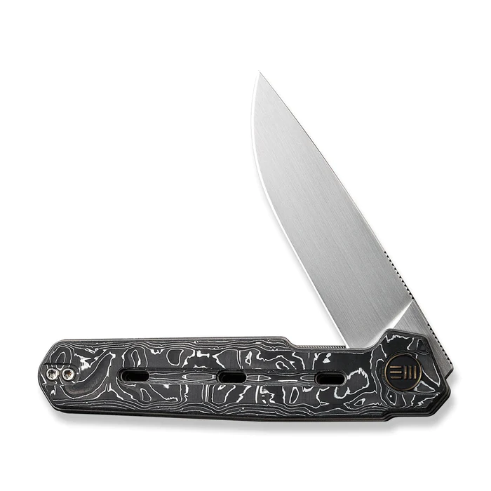 We Knife WEKNIFE Navo Flipper Knife Carbon Fiber Handle (3.25 CPM 20CV Blade) WE22026-6
