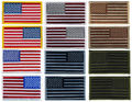 Hero's Pride American Flag Patches w/ Hook Backing - 12 Pack