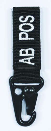 Voodoo Tactical Embroidered Blood Type Tags (AB+)