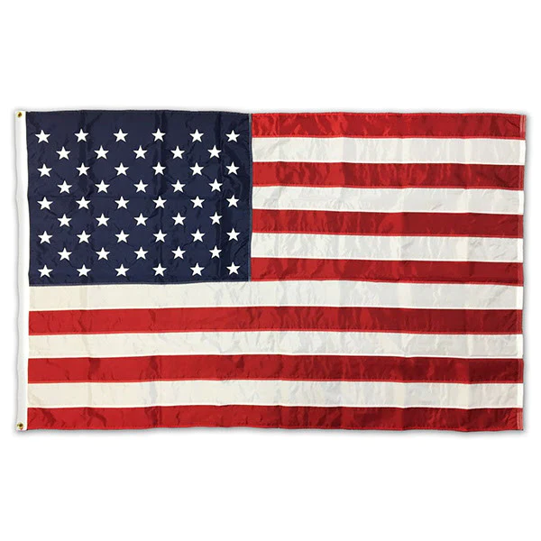 Thin Blue Line AMERICAN FLAG, SEWN & EMBROIDERED
