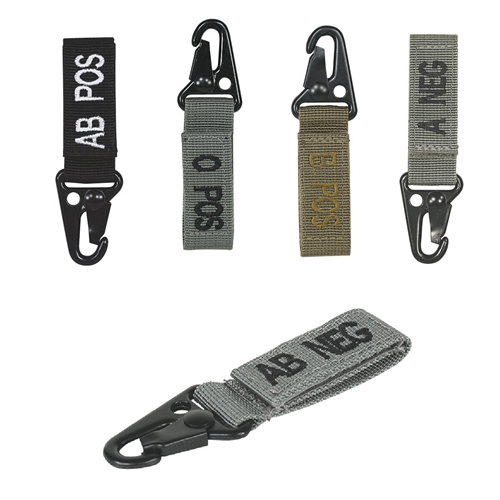 Voodoo Tactical Embroidered Blood Type Tags (B-)