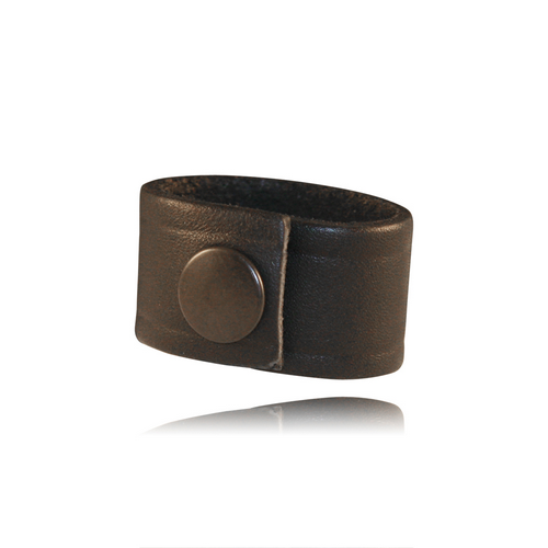 Boston Leather Cord Keeper for Radio Strap