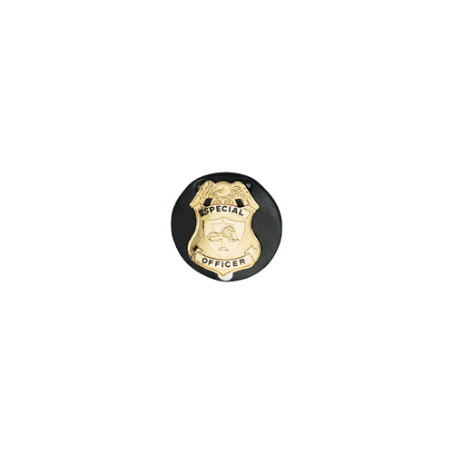 Boston Leather Circle Badge Holder