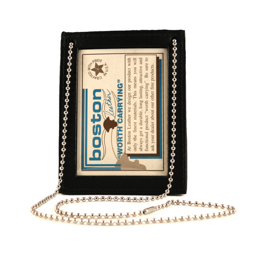 Boston Leather Neck Chain 2 Id-No Badge