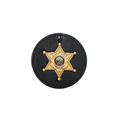Boston Leather 3 Circle Recessed Badge Holder with Clip