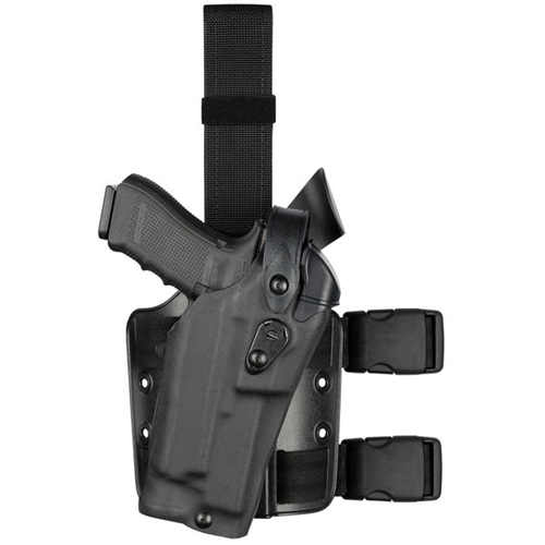 Safariland Model 6304RDS ALS/SLS Drop-Rig Tactical Holster for Glock 34 MOS w/ Light
