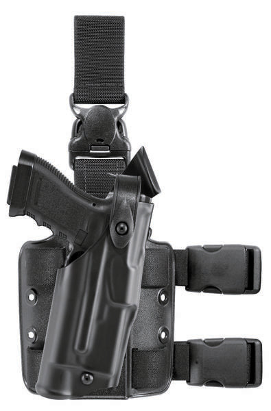 Safariland Model 6305 ALS/SLS Tactical Holster w/ Quick-Release Leg Strap for Glock 17 Gens 1-4 w/ Light