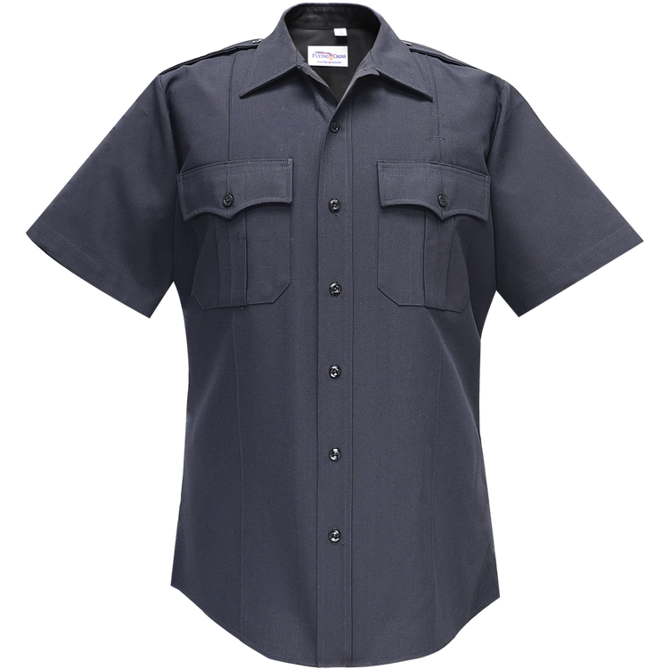 Flying Cross Deluxe Tropical Short Sleeve Shirt w/ Convertible Sport Collar