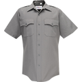 Flying Cross Deluxe Tropical Short Sleeve Shirt - Slate Gray