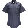 Flying Cross Duro Poplin Short Sleeve Shirt w/ Sewn-In Creases