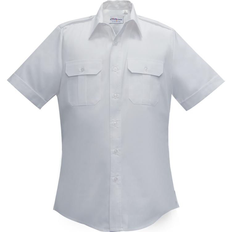Flying Cross Duro Poplin Women's Short Sleeve Shirt - White