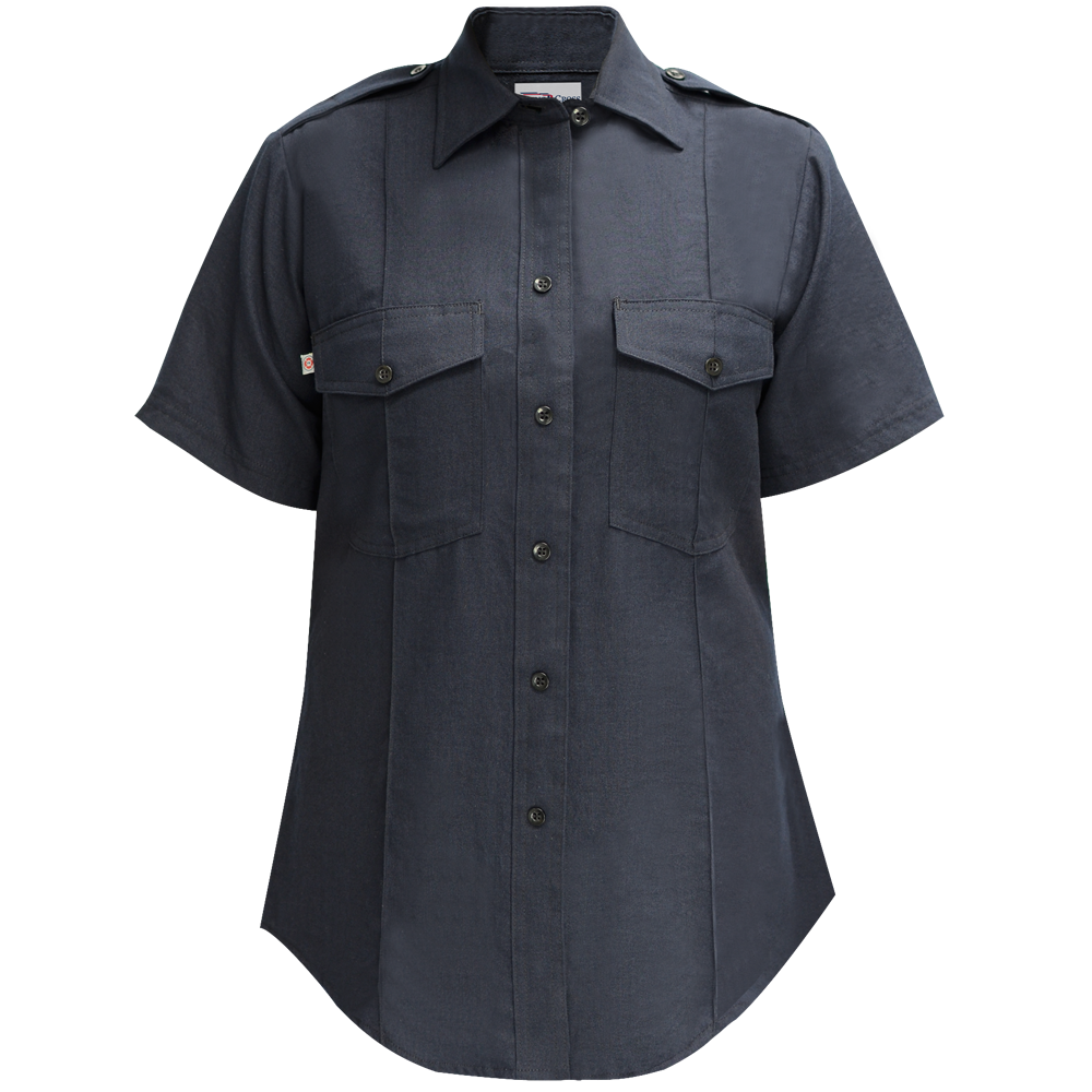 Flying Cross NFPA Compliant Women's Nomex Short Sleeve Shirt - LAPD Navy