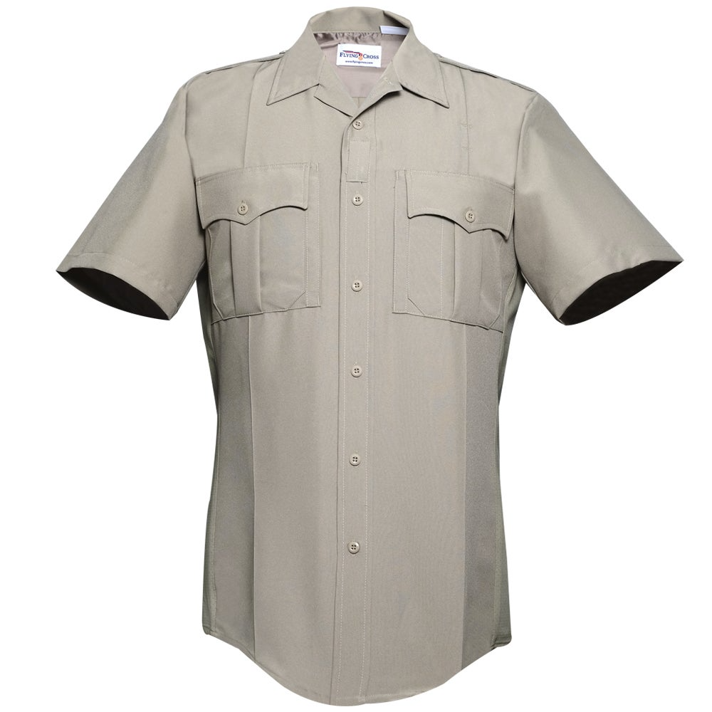 Flying Cross Command Power Stretch Short Sleeve Shirt w/ Zipper