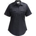 Flying Cross Justice Women's Short Sleeve Shirt w/ Traditional Collar - LAPD Navy
