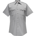 Flying Cross Duro Poplin Short Sleeve Shirt w/ Sewn-In Creases