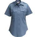 Flying Cross Duro Poplin Women's Short Sleeve Shirt w/ Sewn-In Creases