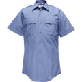 Flying Cross Duro Poplin Short Sleeve Shirt w/ Sewn-In Creases