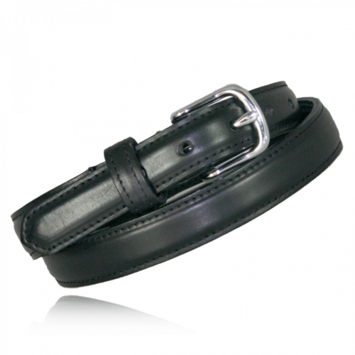 Boston Leather 1 Feather Edge Dress Belt