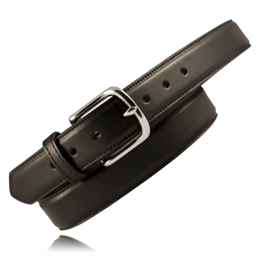 Boston Leather 1 1/2 Feather Edge Dress Belt