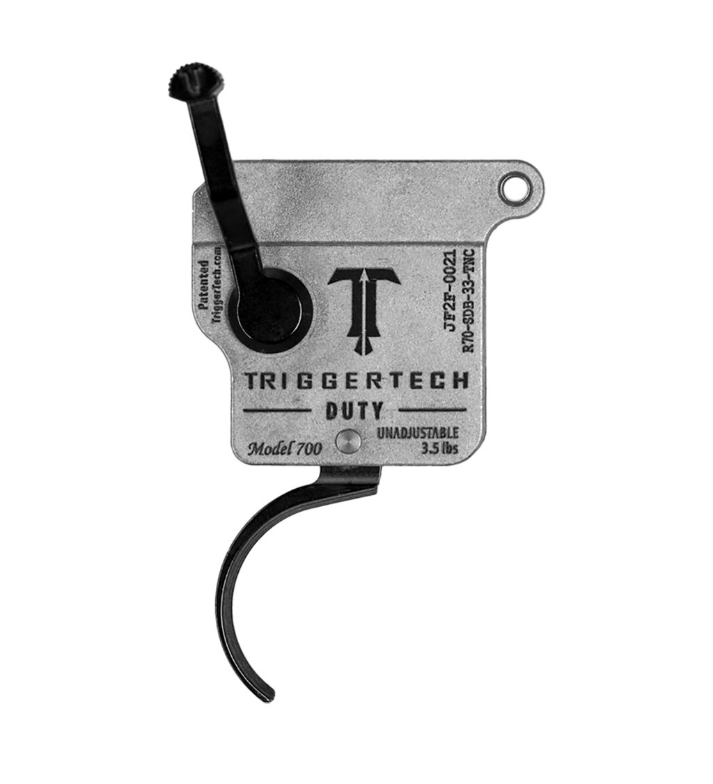 TriggerTech Rem700 Duty - Right Hand, Black Curved, No Bolt Release