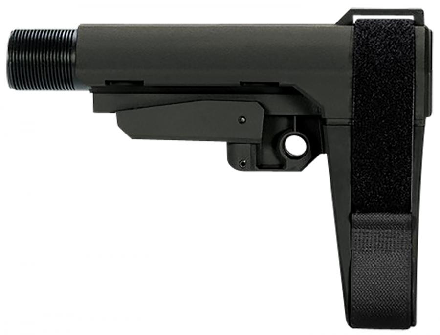 SB Tactical SBA3 STEALTH GRAY, 5-POSITION ADJUSTABLE