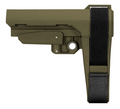 SB Tactical SBA3 OD GREEN, 5-POSITION ADJUSTABLE