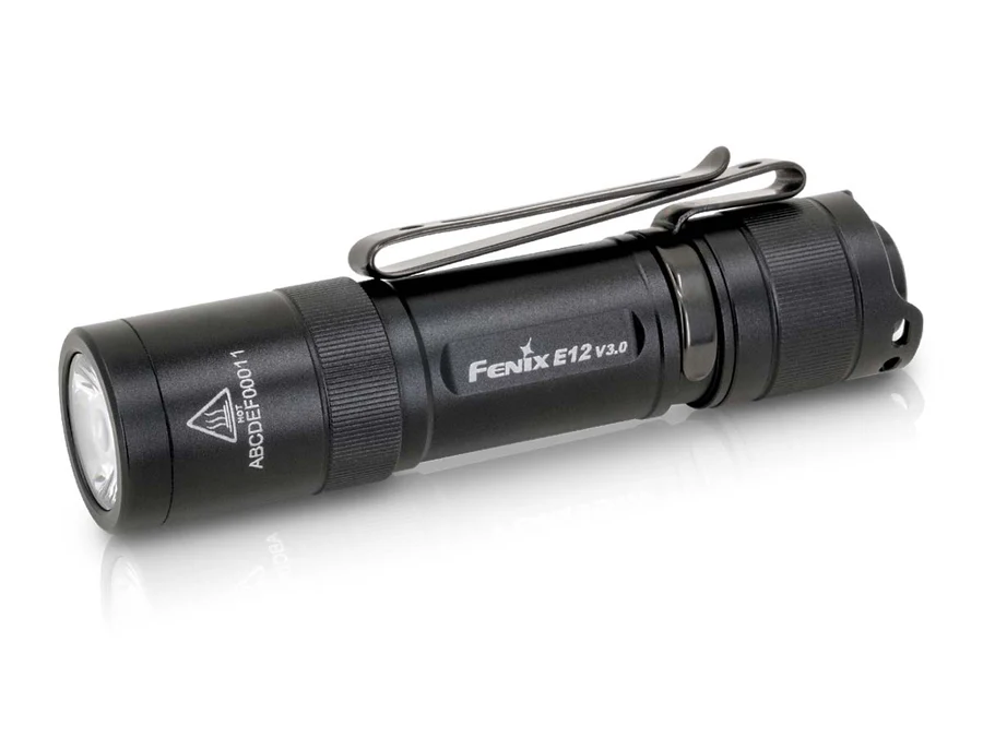 Fenix Fenix E12 Black 200 Lumens Flashlight – Code 4 Uniforms