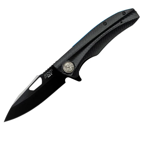 ASP PDK-2B: Police Duty Knife, Grooved Grip, Black Blade