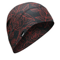 Zan Headgear Zan Helmet Liner/Beanie SportFlex Series Red & Black Roses