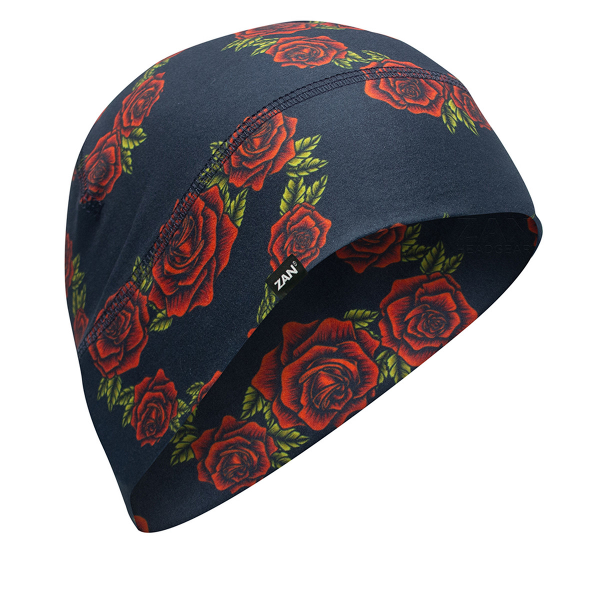 Zan Headgear Zan Helmet Liner/Beanie SportFlex Series Rose Hearts
