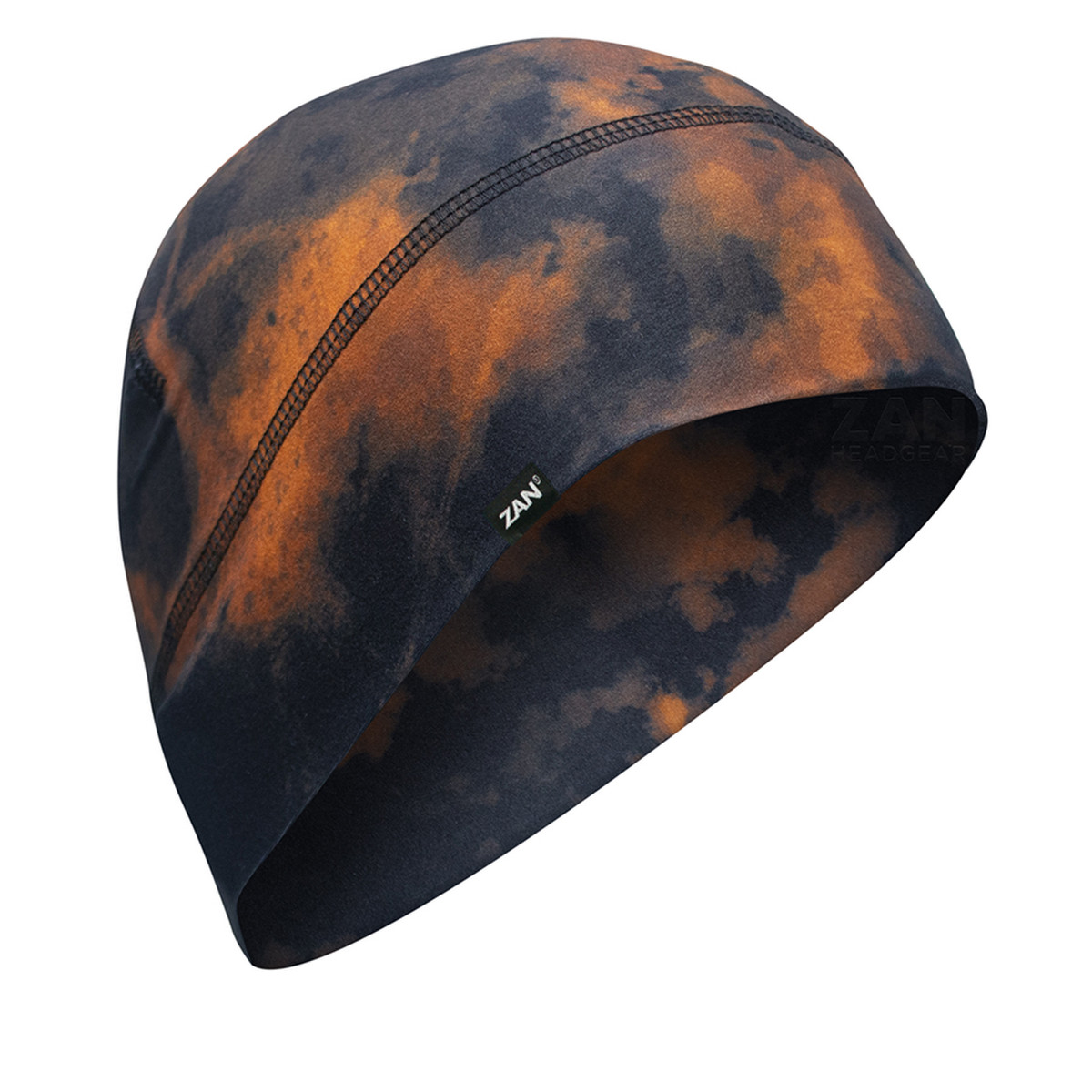 Zan Headgear Zan Helmet Liner/Beanie SportFlex Series Black & Brown Tie Dye