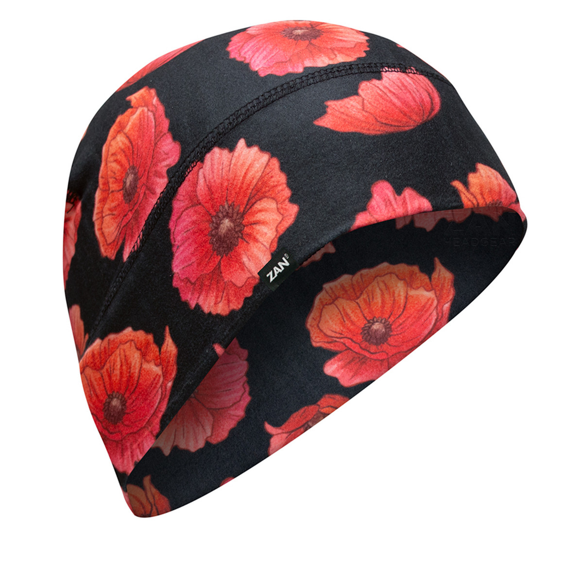 Zan Headgear Zan Helmet Liner/Beanie SportFlex Series Poppies