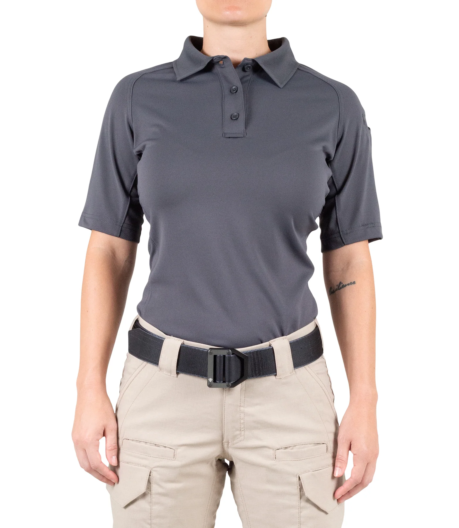 First Tactical Women's Performance Short Sleeve Polo - Khaki