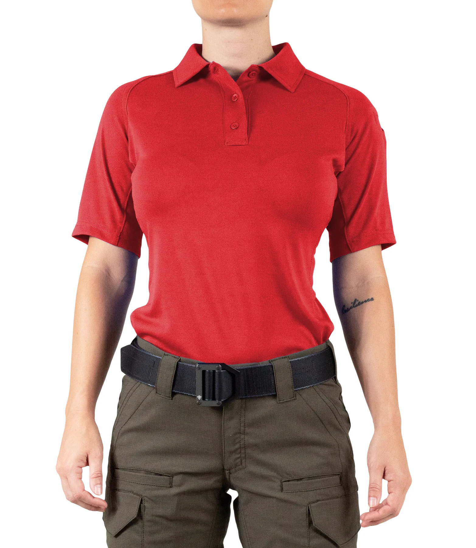 First Tactical Women's Performance Short Sleeve Polo - Khaki