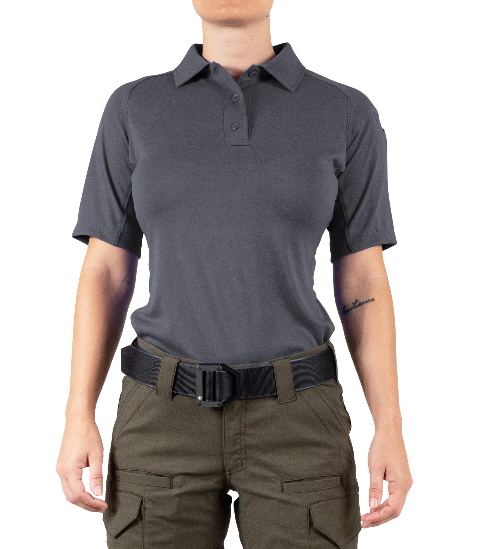First Tactical Women's Performance Short Sleeve Polo - Khaki