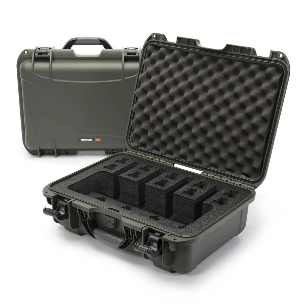 Nanuk 925 Nanuk Case w/foam 4UP - Olive