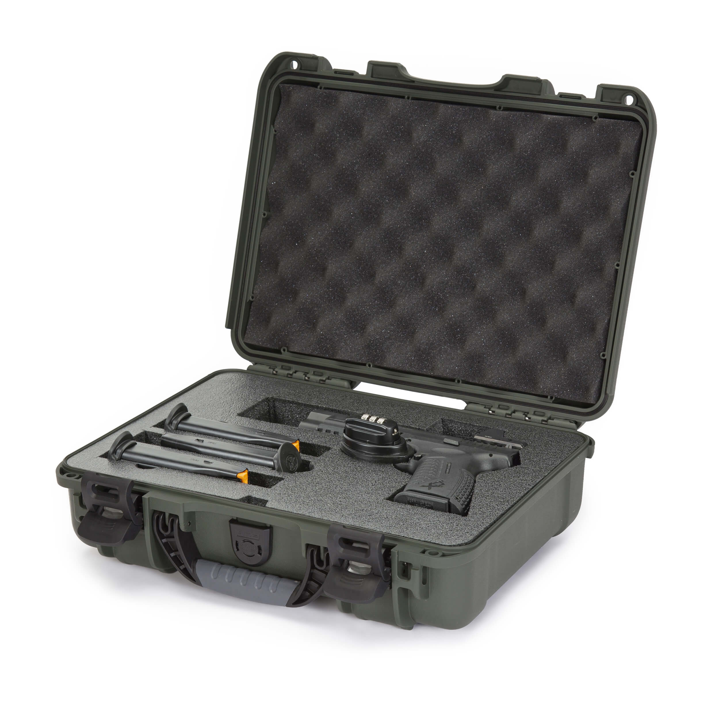 Nanuk 910 Nanuk Case w/foam (21312) for Pistol Optic Ready - Olive