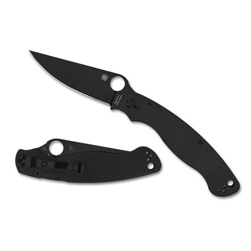 Spyderco Military 2 Black G-10 Black Blade