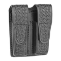 Dutyman Basketweave Leather Double Magazine Holder for 9MM