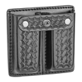 Dutyman Basketweave Leather Double Magazine Holder for 9MM