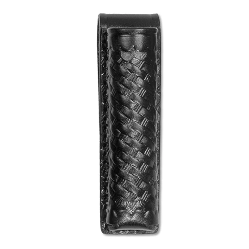 Dutyman Short Basketweave Leather Baton Pouch (Open Bottom)